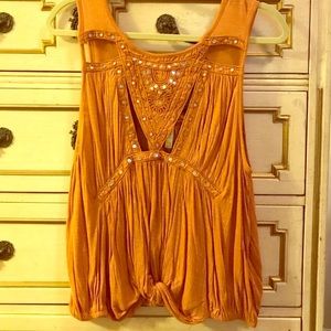 Free People rust Top NWT!